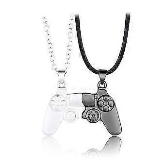 Couple Game Console Controller Pendant Magnet Attract Charm Necklace Jewelry Gift