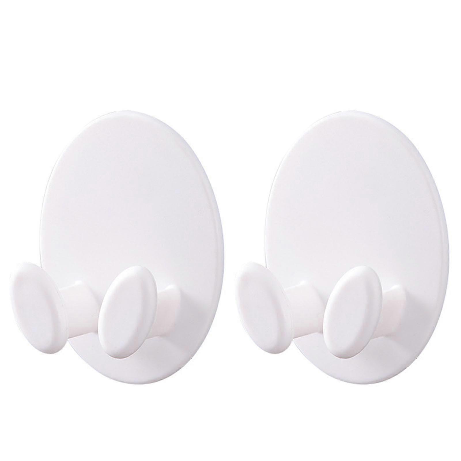2 Pcs Hooks Plug H For Hanging Towels Toothbrush Keys