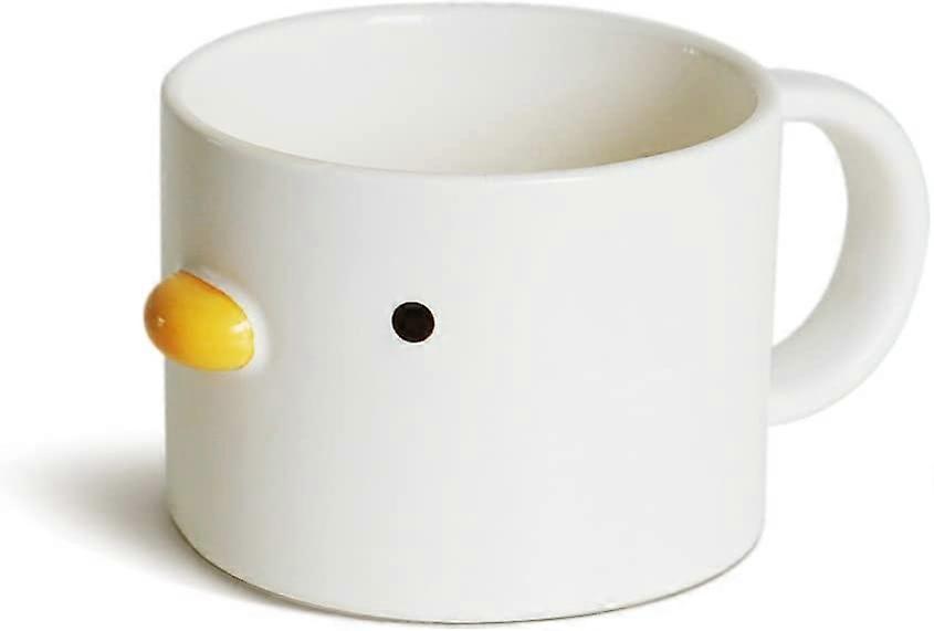 Funny Chick Coffee Cup, ręcznie robiony kubek z kaczki glazurowej, bezpieczne ceramiczne kubki Latte z mlekiem