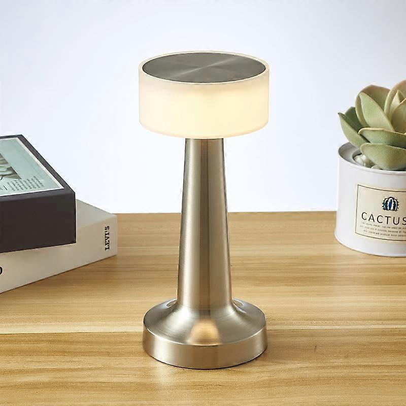 Portable LED Table Lamp with 3-Levels Brightness,Barbell Night Light with USB Charging Port