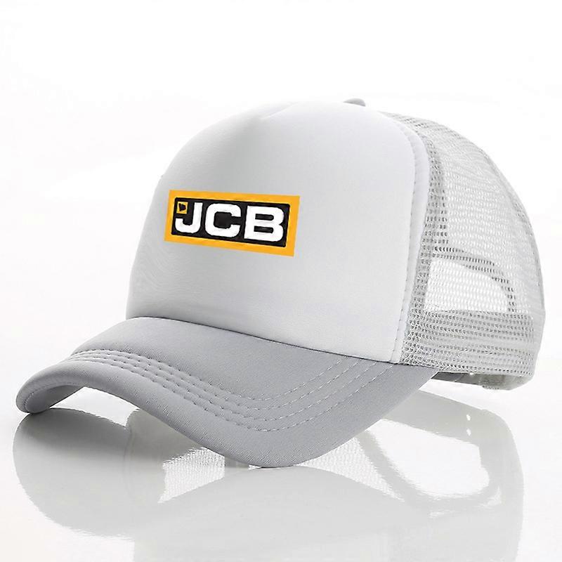 JCB Excavator Trucker Cap - Cool Summer Baseball Hat - Unisex Mesh Net Snapback Cap for Men and Women