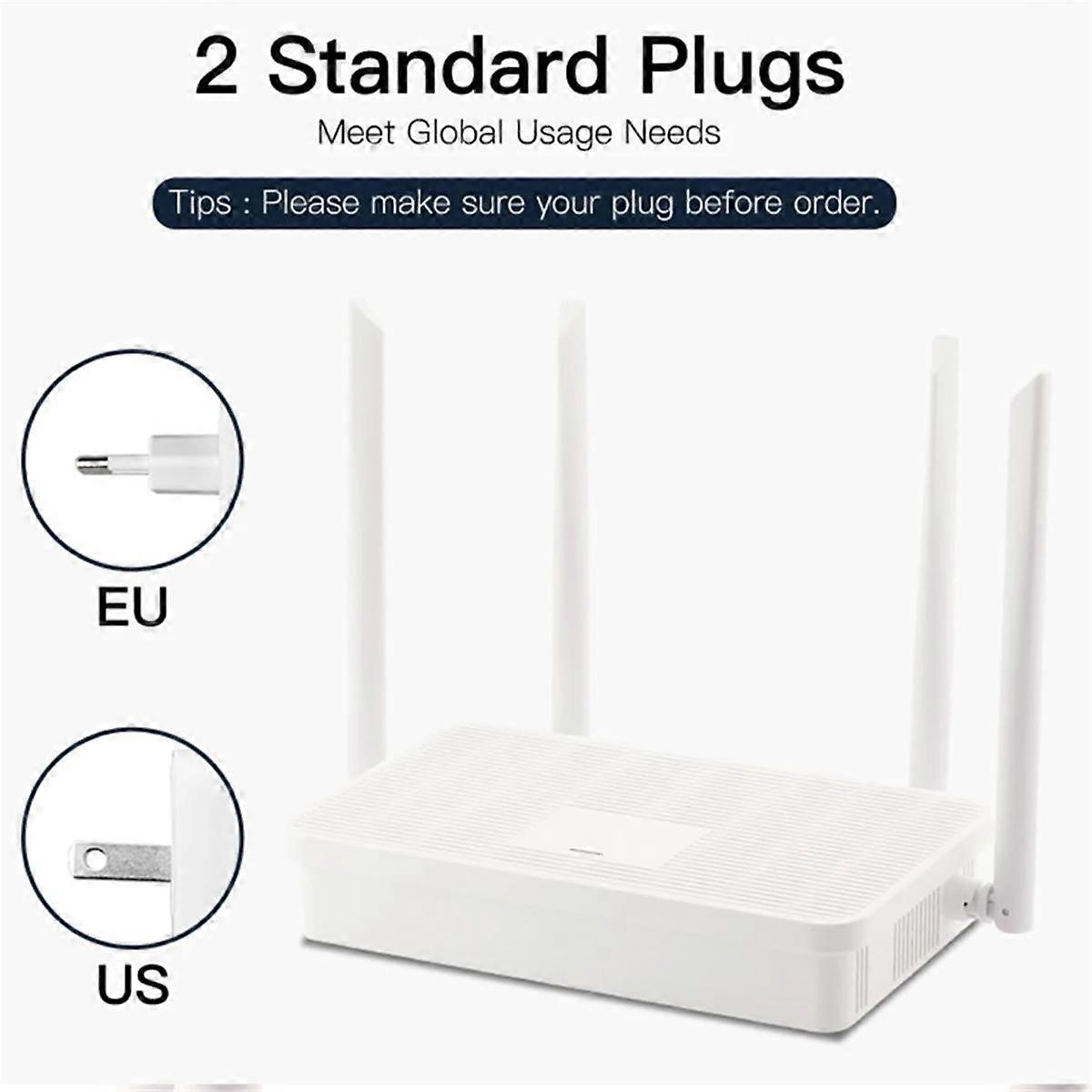 AC1200Mbps WiFi-router Gigabit Ethernet-router Dual Band 2,4 GHz 5 GHz draadloos netwerk WiFi-repeater