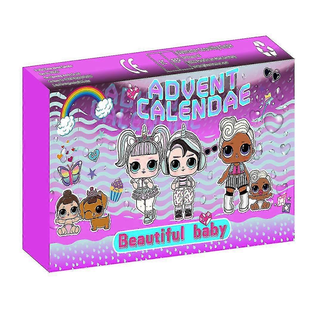 クリスマス24番号カウントダウンドールブラインドボックスクリスマスチャイルド@bugu