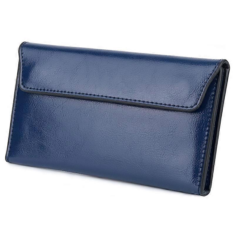Echt lederen dames portemonnee mode lange multifunctionele dames ultradun