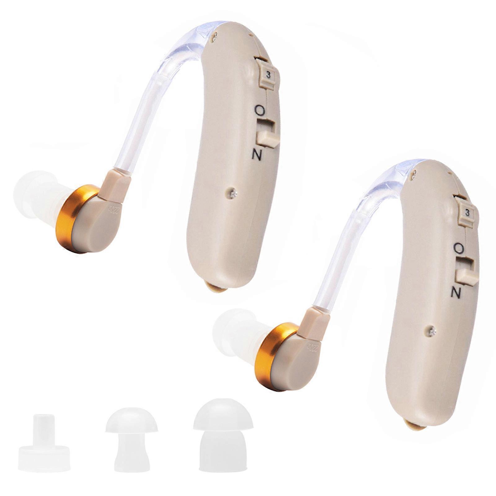 F-138D Hearing Aids Sound Amplifier Battery Powered In Ear Hearing Enhancement Device Sound Amplifier Headphone for Seniors