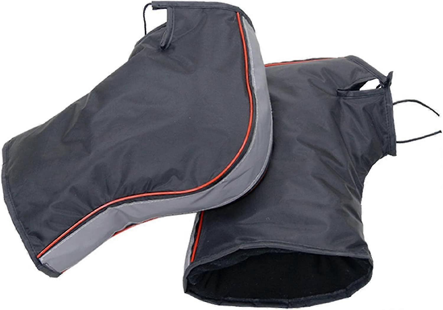 Windproof Motorcycle Handlebar Gloves, Winter Motorcycle Gloves, Motorcycle Muffs With Reflective Strip