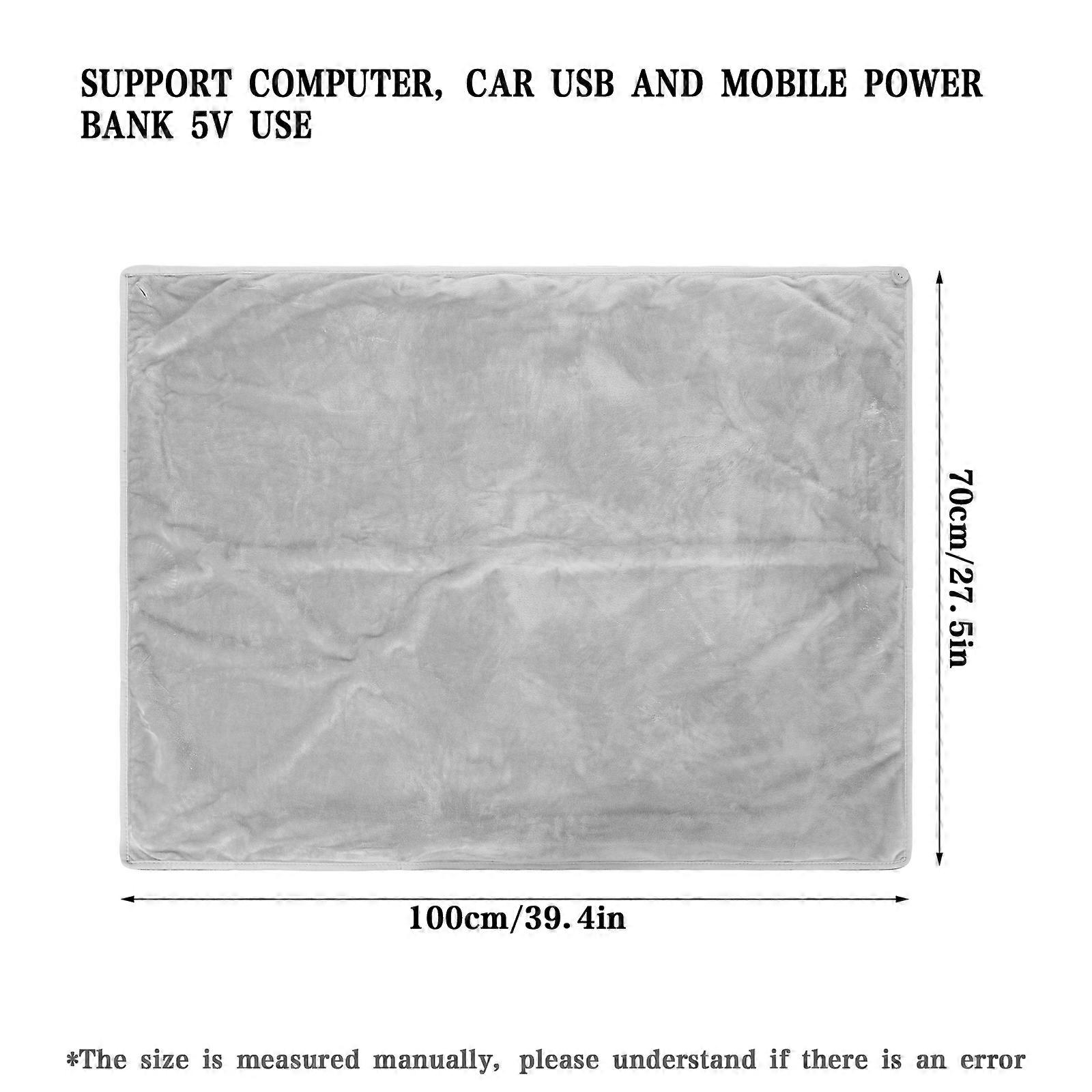 Heated Blanket Wrap Shawl USB Heating, Multifunctional Soft Flannel Wearable Electric Throw