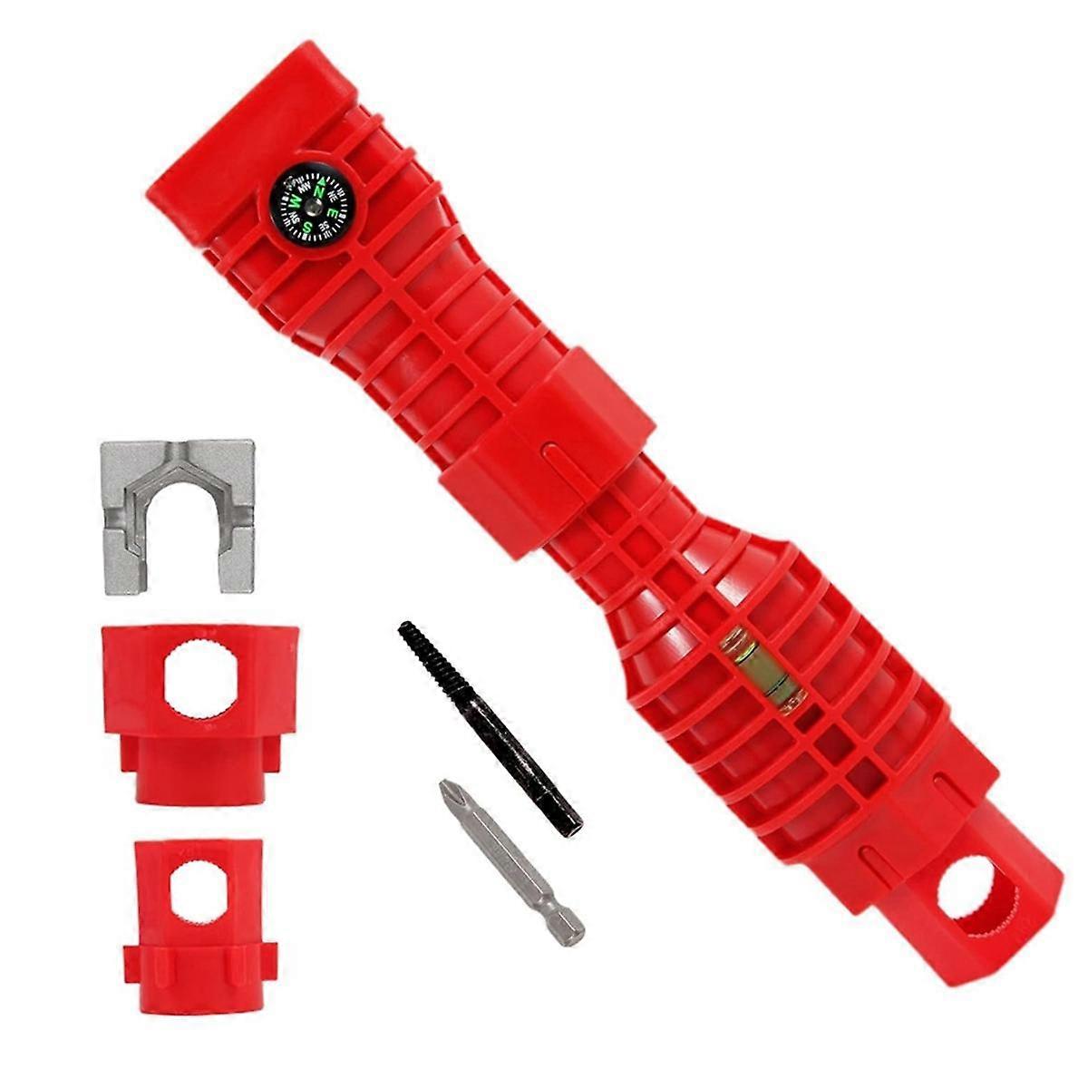 Basin Wrench, Faucet and Sink Installer Multi Tool, Multi- Plumbing Wrench Faucet Wrench Sink Wrench 24 in 1
