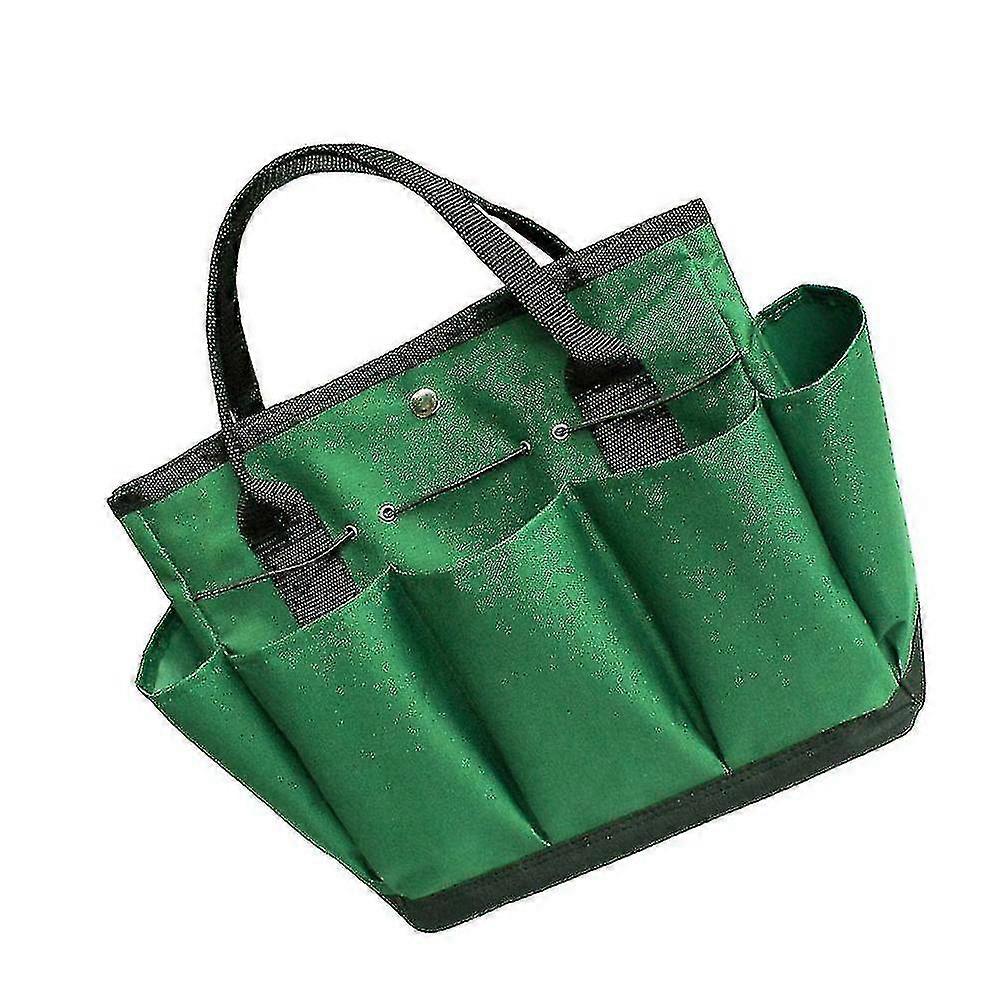 Gardening Tool Storage Bag,garden Tool Bag 8 Pockets(1 Pcs, Green)