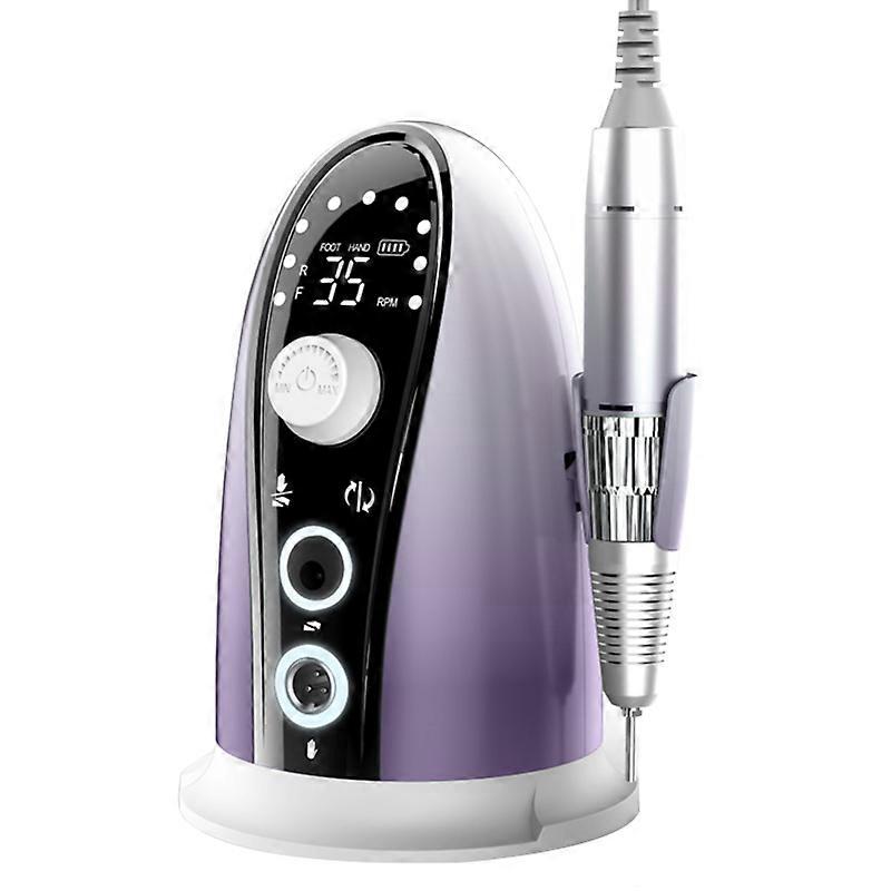 Electric Nail Drill Machine 35000 RPM Adjustable Rotate Speed Nail File Manicure Tool Kit Professional Pedicure Machine Set with Replaceable Grinding