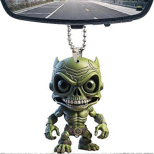 1Pc Espelho Retrovisor de Carro Acrílico Enfeite de Natal