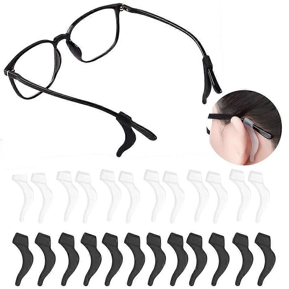 12 Pairs Eyeglass Ear Grip, Anti - Slip Comfortable Silicone Elastic Eyeglasses Retainers For Sunglasses Reading Glasses Eyewear