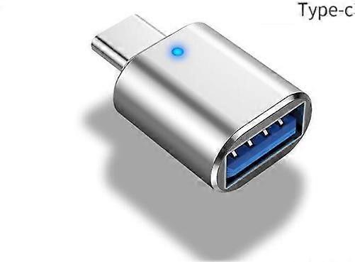 Silver USB C to USB 3.1 Gen 2 Adapter, 10Gbps USB to USB C Adapter, USB-C Male to UAB 3.0 A Female USB 3.2 Type C OTG Converter