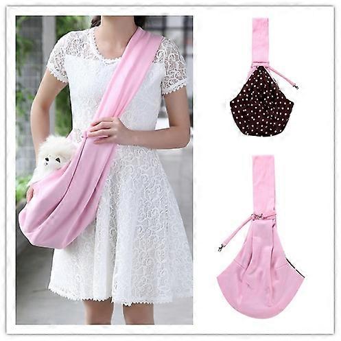 Portable Folding One Shoulder Cat Pet Backpackpink