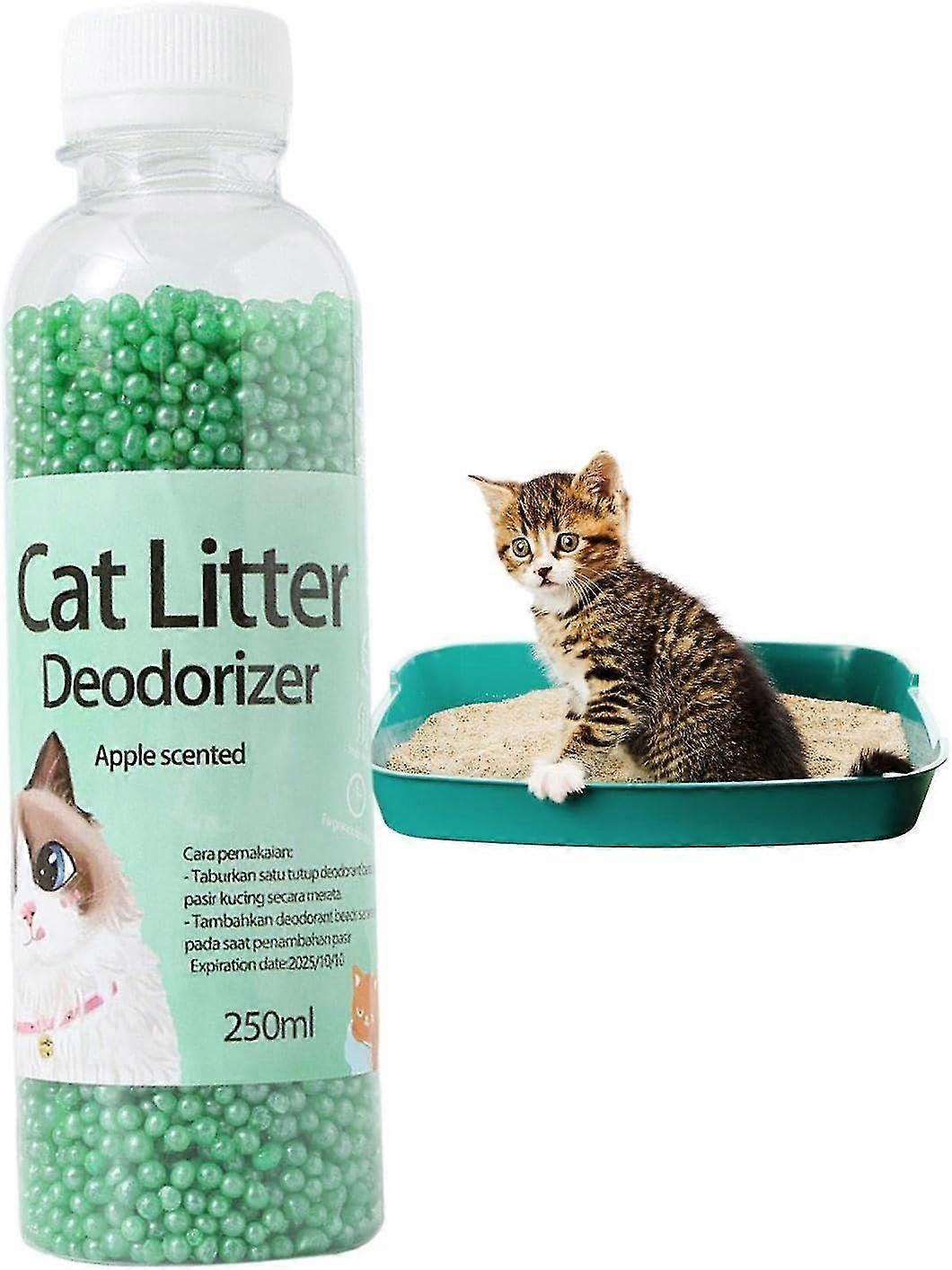 דאודורייזר ארגז חול לחתולי קיץ, גבישי חול לחתולים בניחוח רענן, מפיג ריחות של ארגז חול לחתולים, נלחם בריחות חתולים ומנטרל ריחות