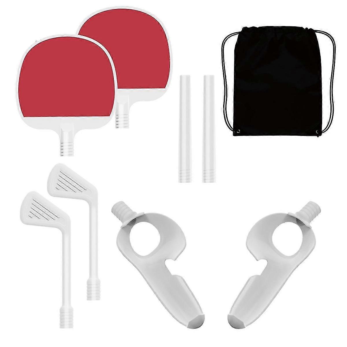 Vr Game Accessories Table Tennis Racket Golf Club Adapter Controllers Attachment Grips Stick Handle