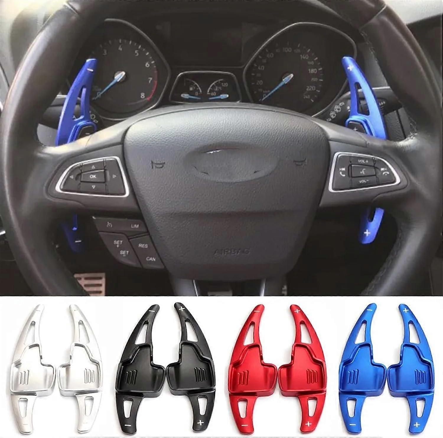 Paddle Shift Extensions Compatible with EcoSport for Bronco for Fiesta ST Car Steering Wheel Paddle Shifter Extension Sticker Styling Replace Shifters