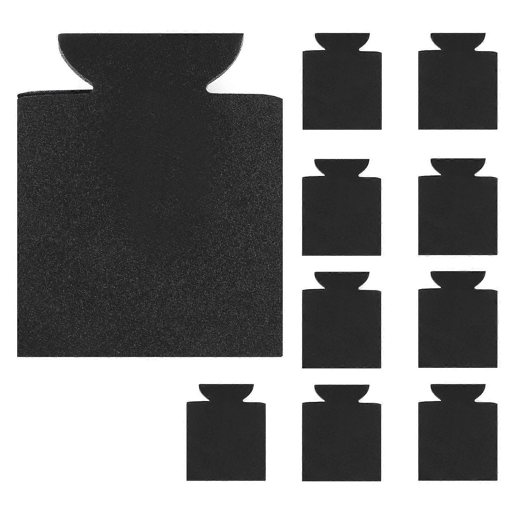 10PCS Neoprene Beer Can Cooler Drink Cup Bottle Sleeve Insulator Wrap Cover NEW Black