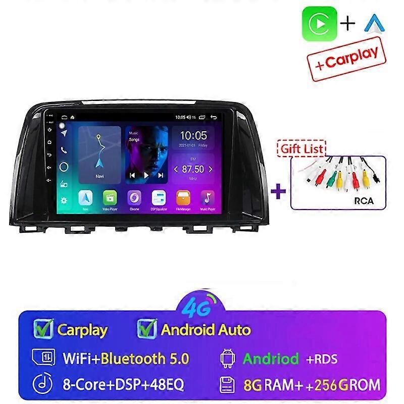 Android 13 4G + 64G for Mazda6 Mazda 6 GL GJ 2012 -2017カーラジオマルチメディアビデオステレオプレーヤーナビゲーションGPS 2 DIN DVD BT5.0