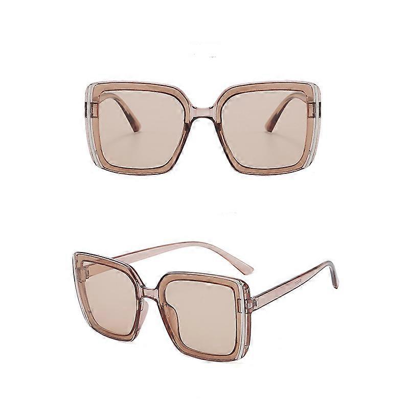 Nya Kvinnor Oversize Solglasögon Vintage Män Mode Märke Designer Square Solglasögon UV400 Damer Gradient Nyanser Glasögon