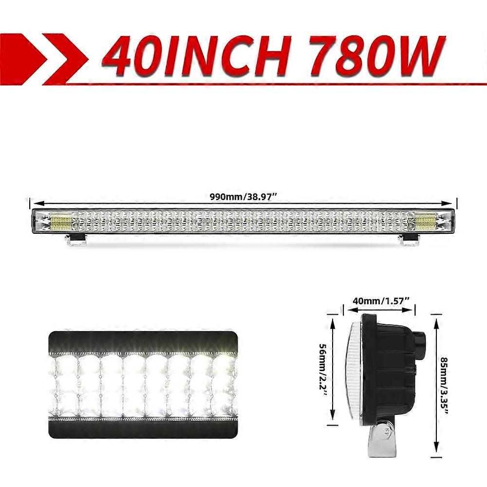 CO LIGHT 32 inch 70000LM LED Light Bar Triple Row LED Work Light Driving Spot Flood Beam for Trucks Tractor UTV SUV Boat 12V 24V