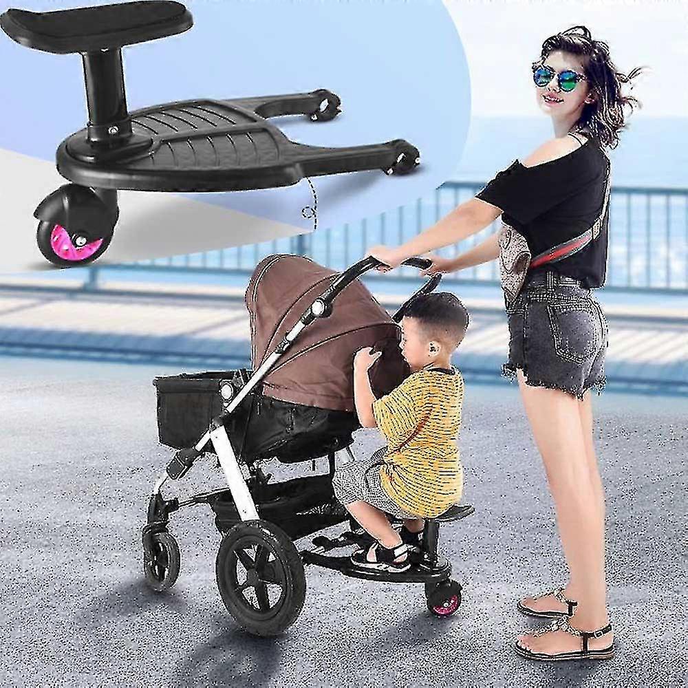 2-in-1 passeggino per bambini bordo comfort con ruote con sedile rimovibile, giro in aliante sui pedali HK