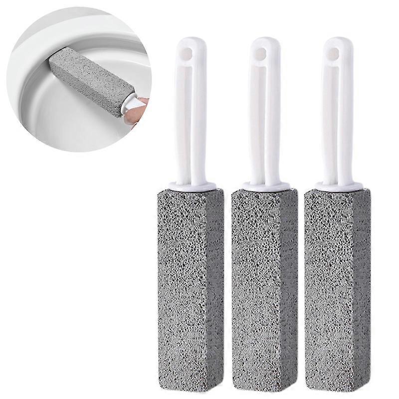 3 Pack Pumice Stone for Toilet Cleaning with Extra Long Handle