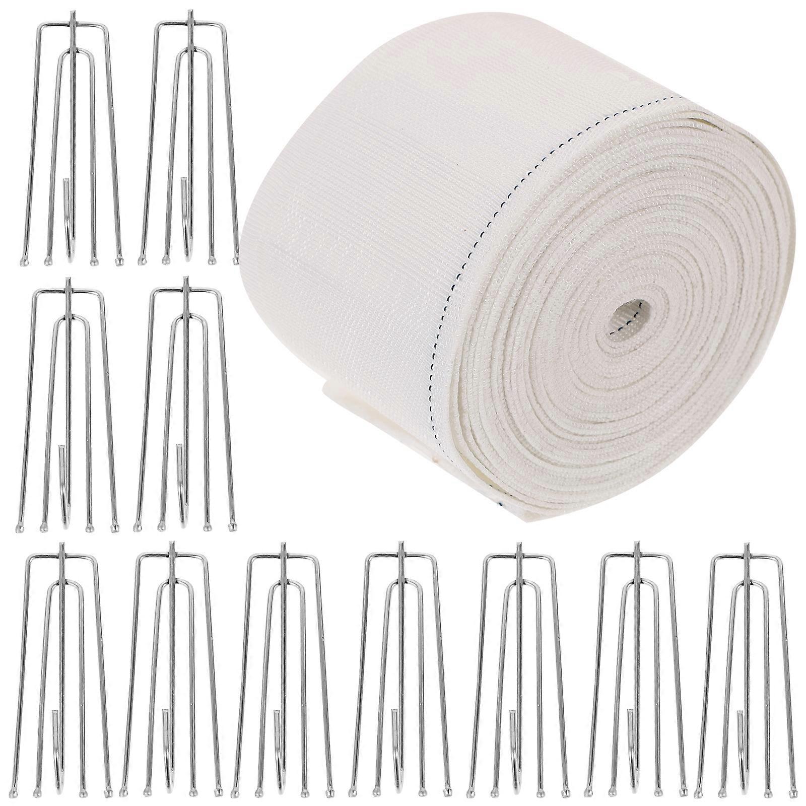 1 Set of Metal Curtain Hooks Drapery Hooks Metal Curtain Pleater  Tape Hooks with Strap