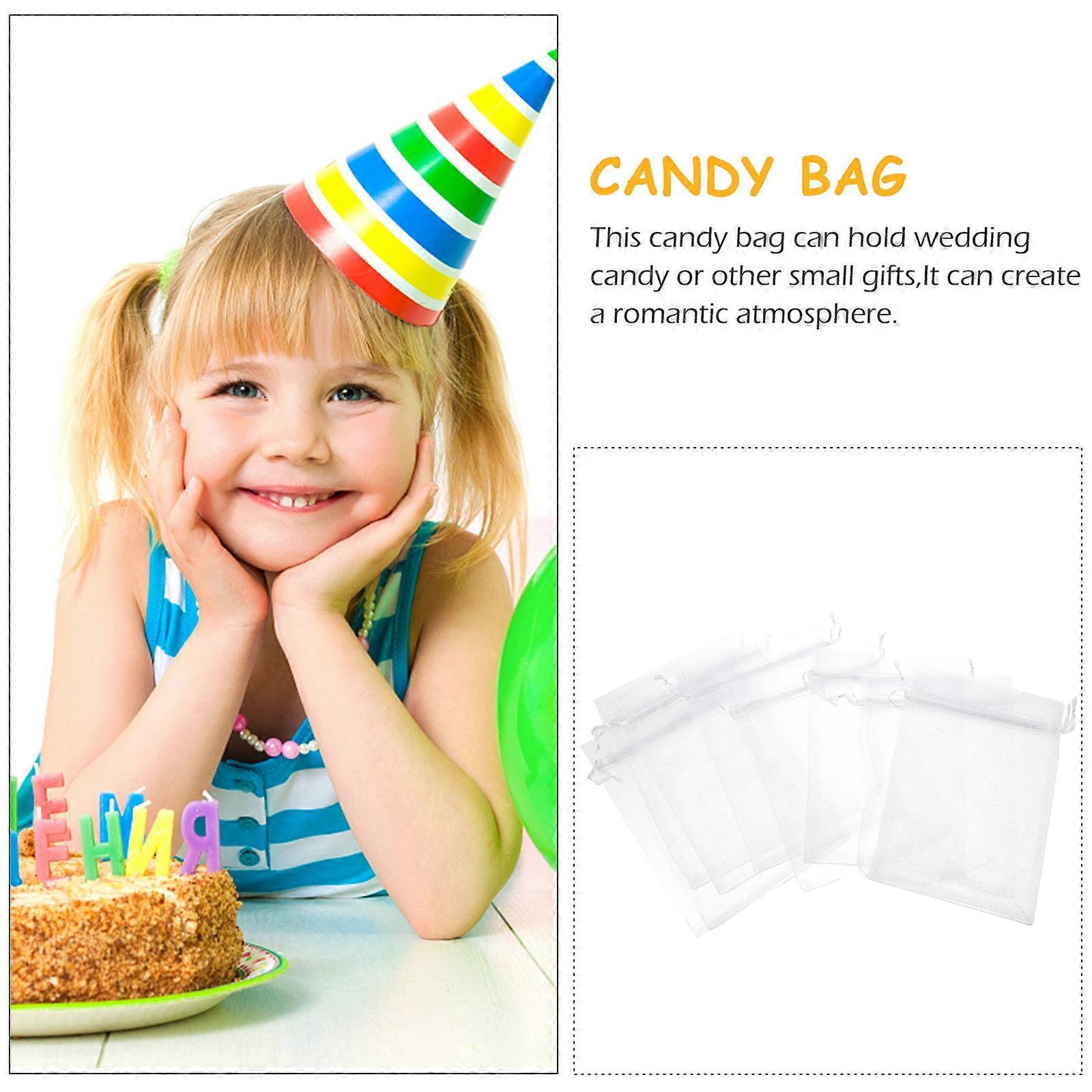 100pcs Drawstring Wedding Candy Bags Drawstring Gift Bags Chocolate Bags