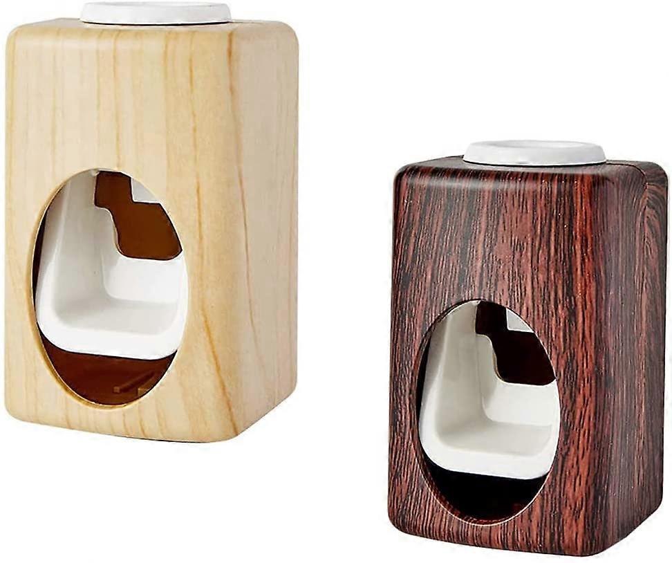 2 Pcs Toothpaste Squeezer Wall Mounted Automatic Toothbrush Holder Toothpaste Dispenser Automatic To