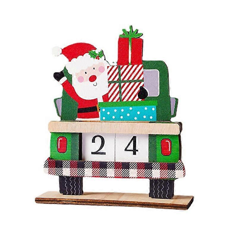 Xmas Advent Calendar Colorful Printing Decorative Multicolor Christmas Countdown Calendar Holiday Party Decor for Gift JIKAIX