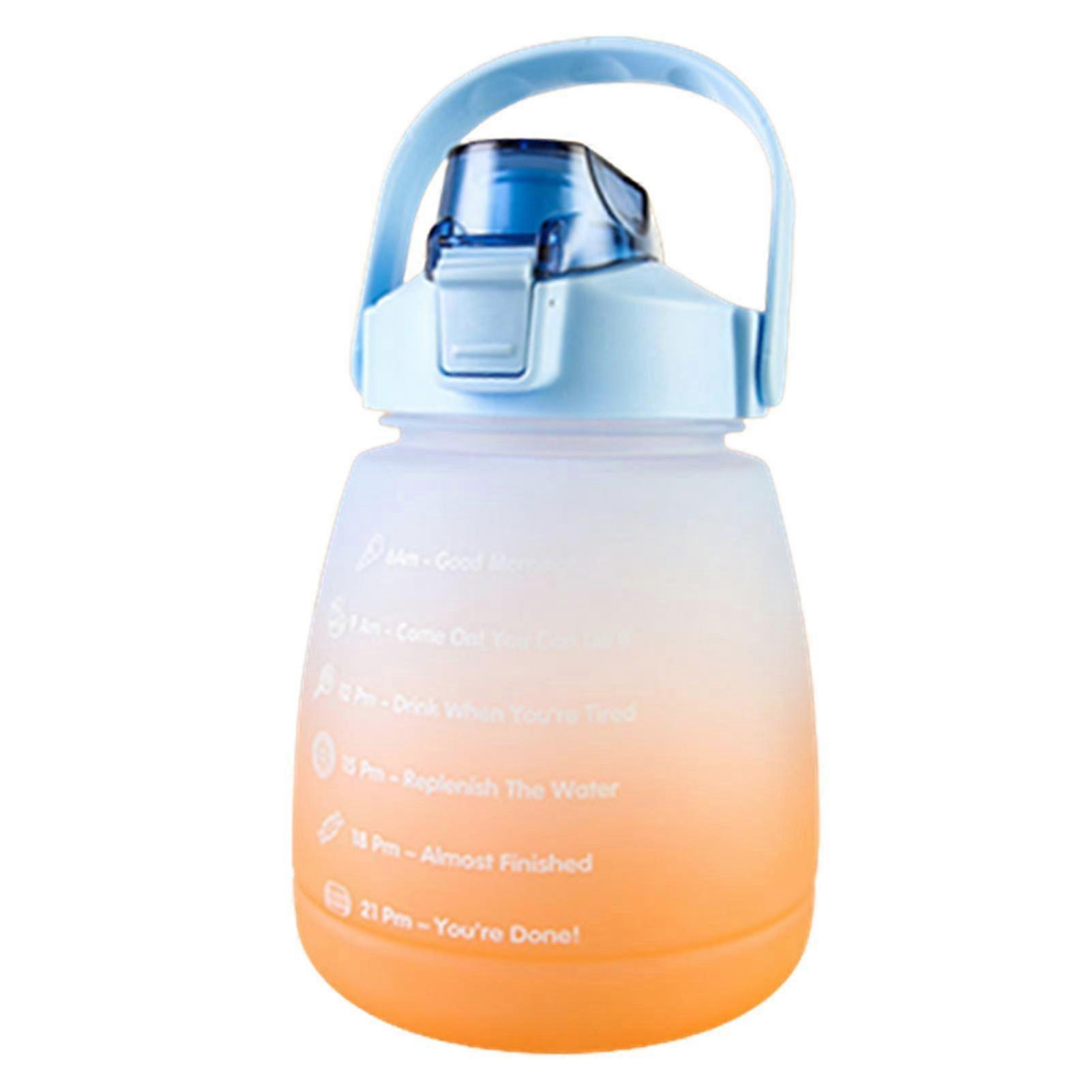 Portable Water Bottle Bpa-free 1400ml Drinking Bottle With Time Markings