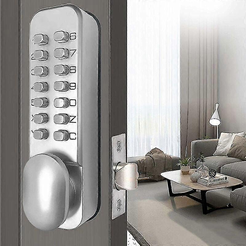 Zinc Alloy Code Door Lock Keyless Mechanical Code Lock Retro Style Code ...