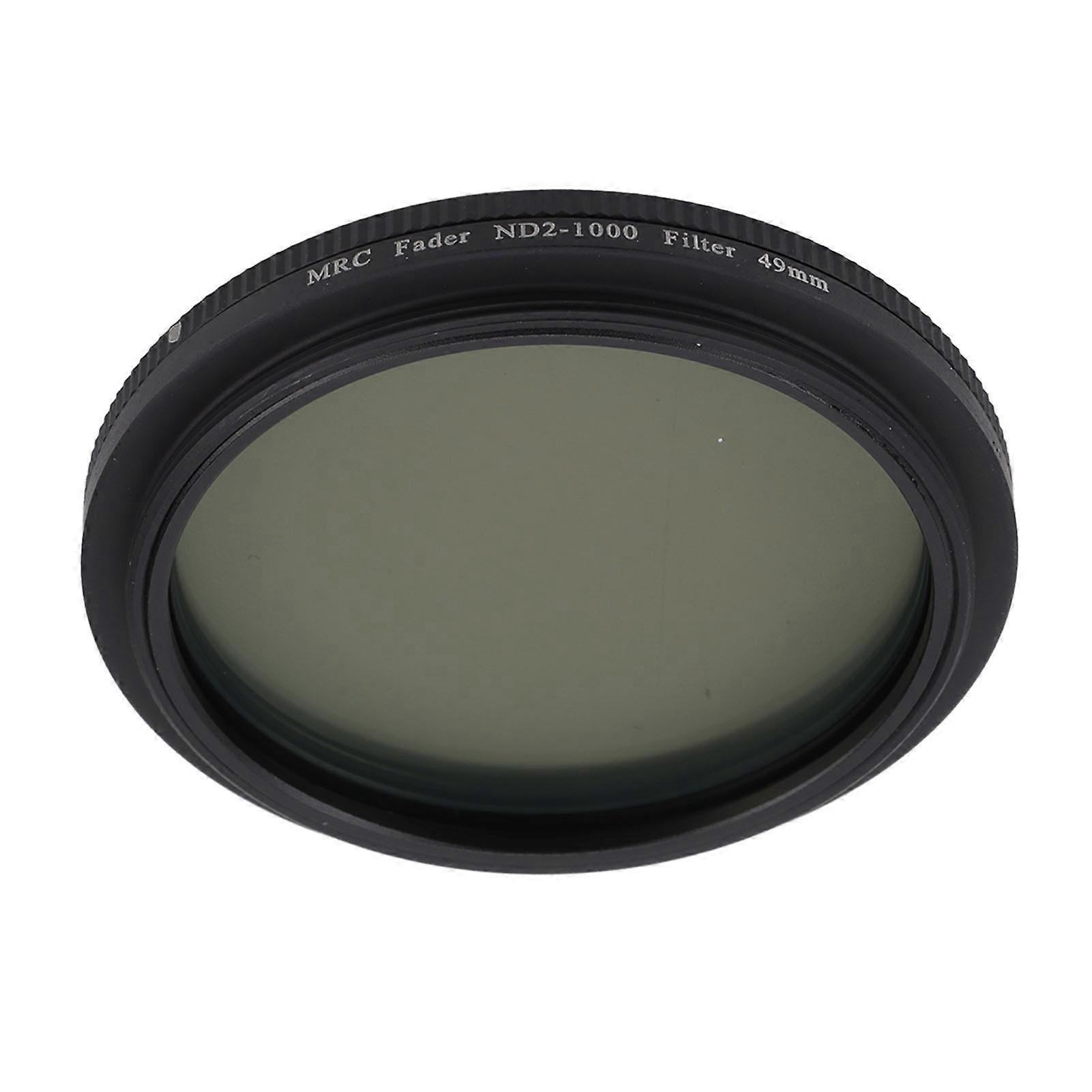 Lightdow Camera ND Filter ND2 to ND1000 Adjustable Optical Glass Camera Filter Lens for Shooting Flowing Water 49mm