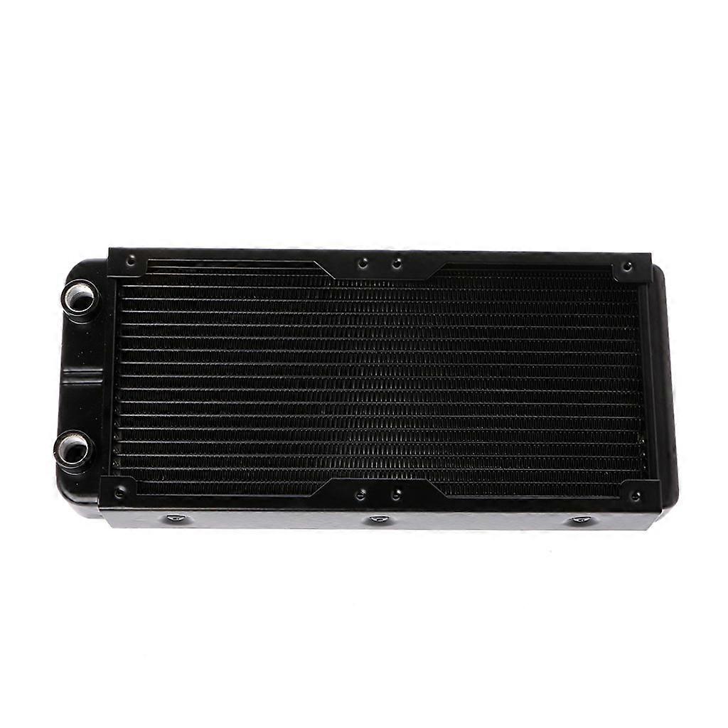 Radiatore per computer in alluminio, raffreddamento ad acqua, 2 ventole da 240 mm per dissipatore di calore della CPU