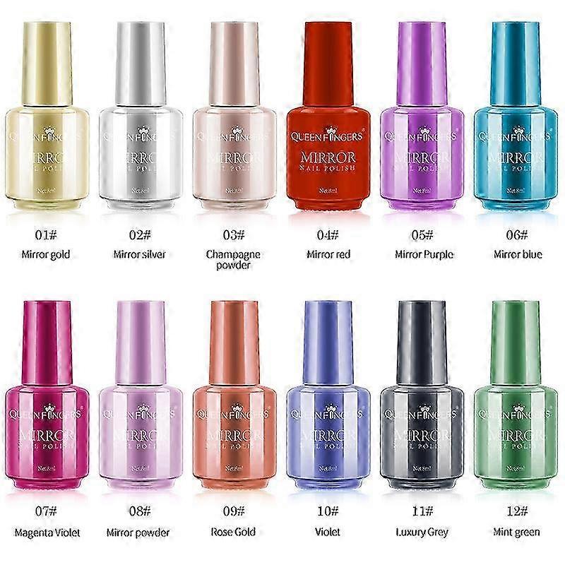 8ml Smalto per unghie metallico Effetto specchio Smalto per unghie cromato Vernice per smalto 2022