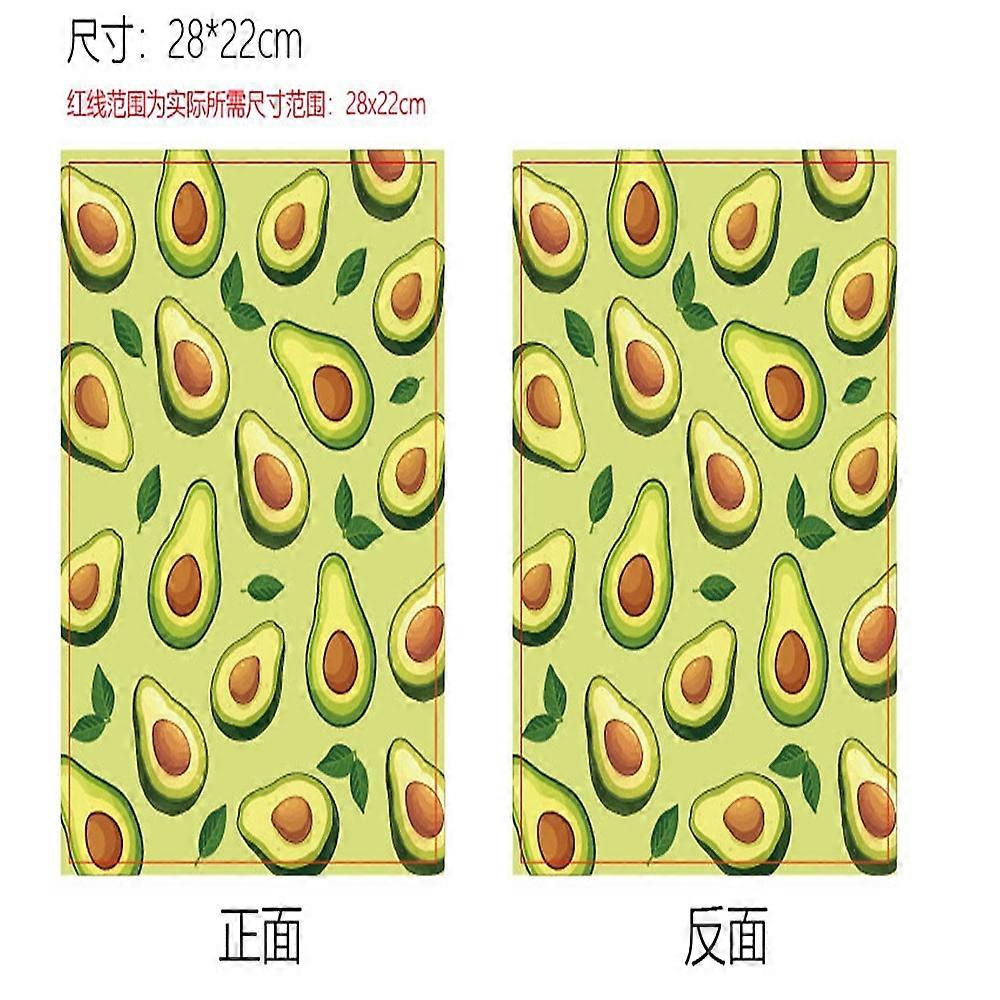 Cloth Book Cover Notebook Wraps Rectangle Avocado 280x220mm