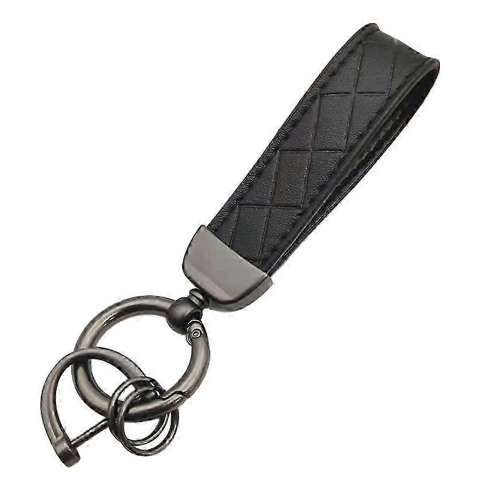 Leather Keychain Handmade Wrist Strap Fingerprint Resistant