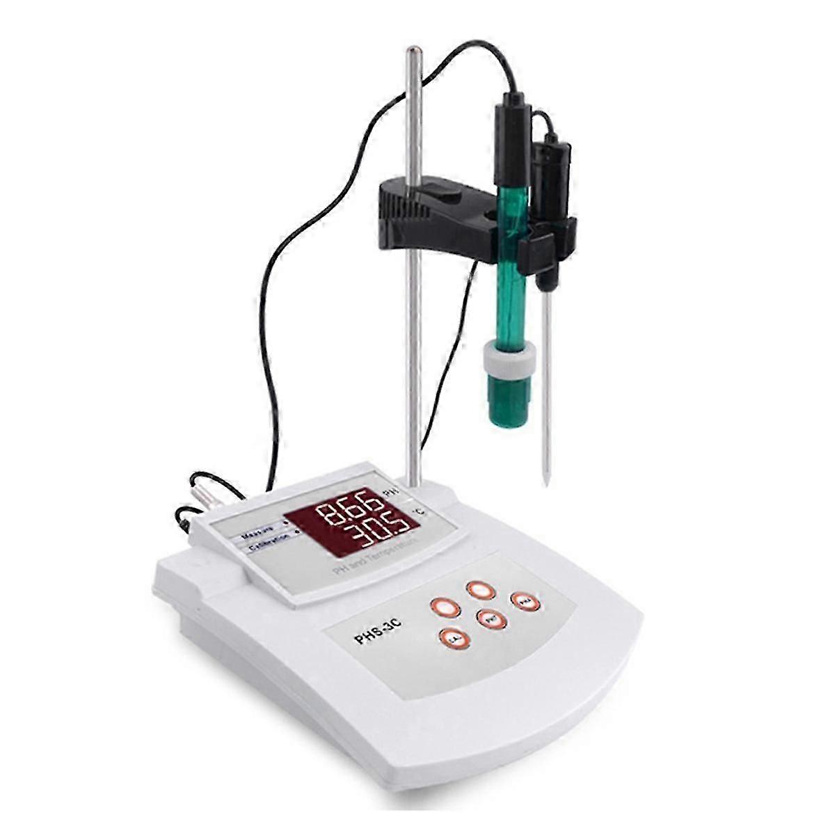 2 In 1 Ph/Temp Ph Tester Qualitätsanalysator Desktop Automatische Kalibrierung Säuremessgerät Labor Aq
