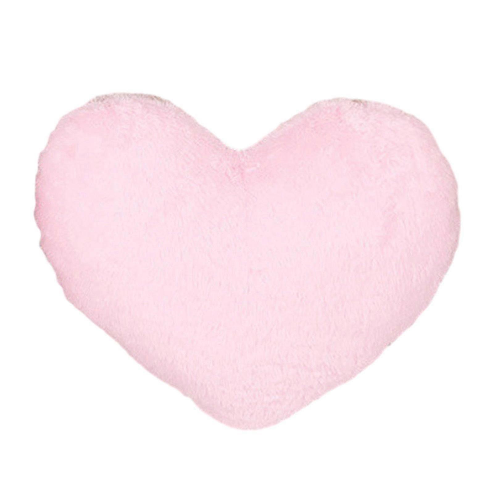 Plush Pillow Adorable Heart Shaped Cushion Soft Comfortable Fluffy Throw Pillow for Home Bedroom Decoration