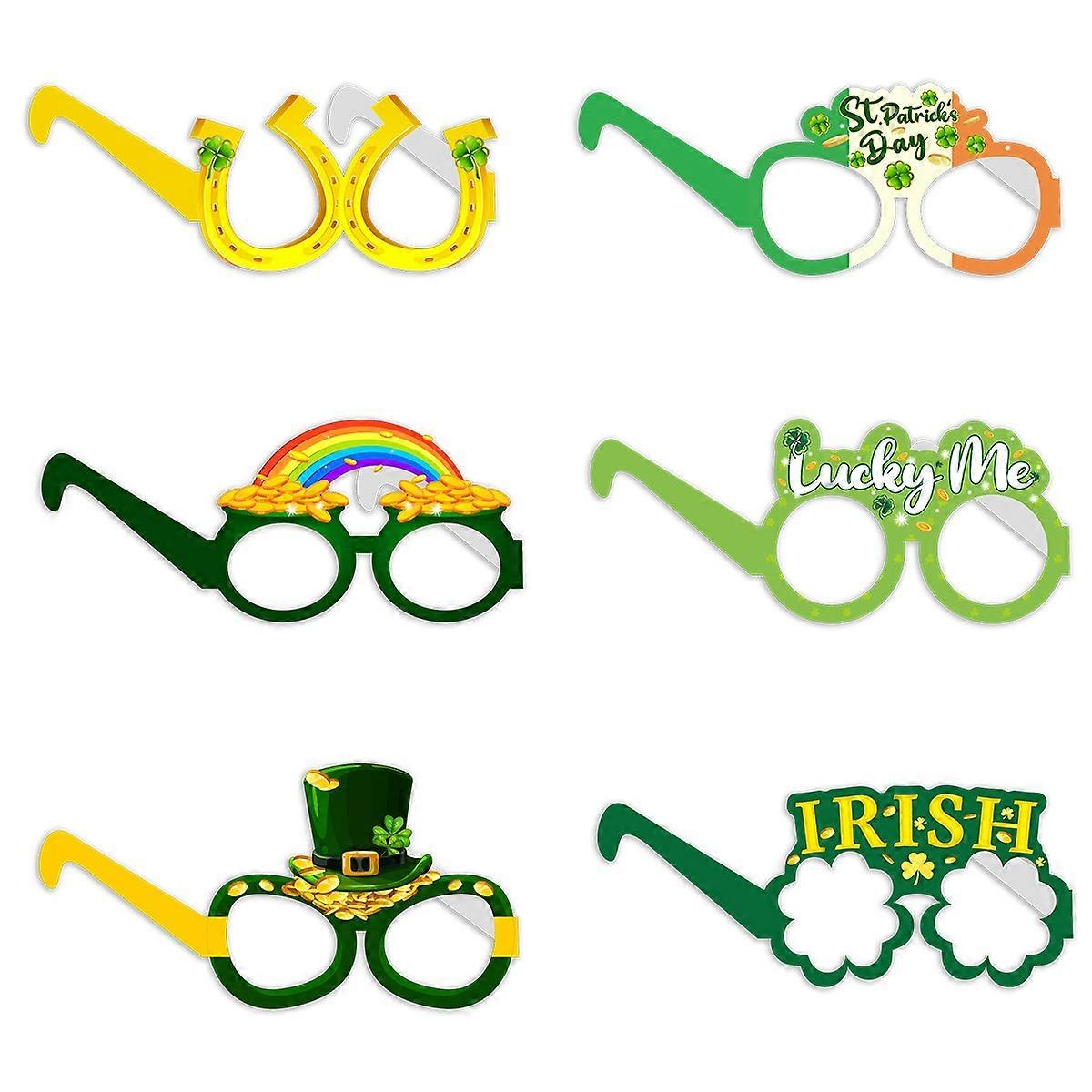 Festival-Ready Irish Celebration Glasses - 6-Pack Deal