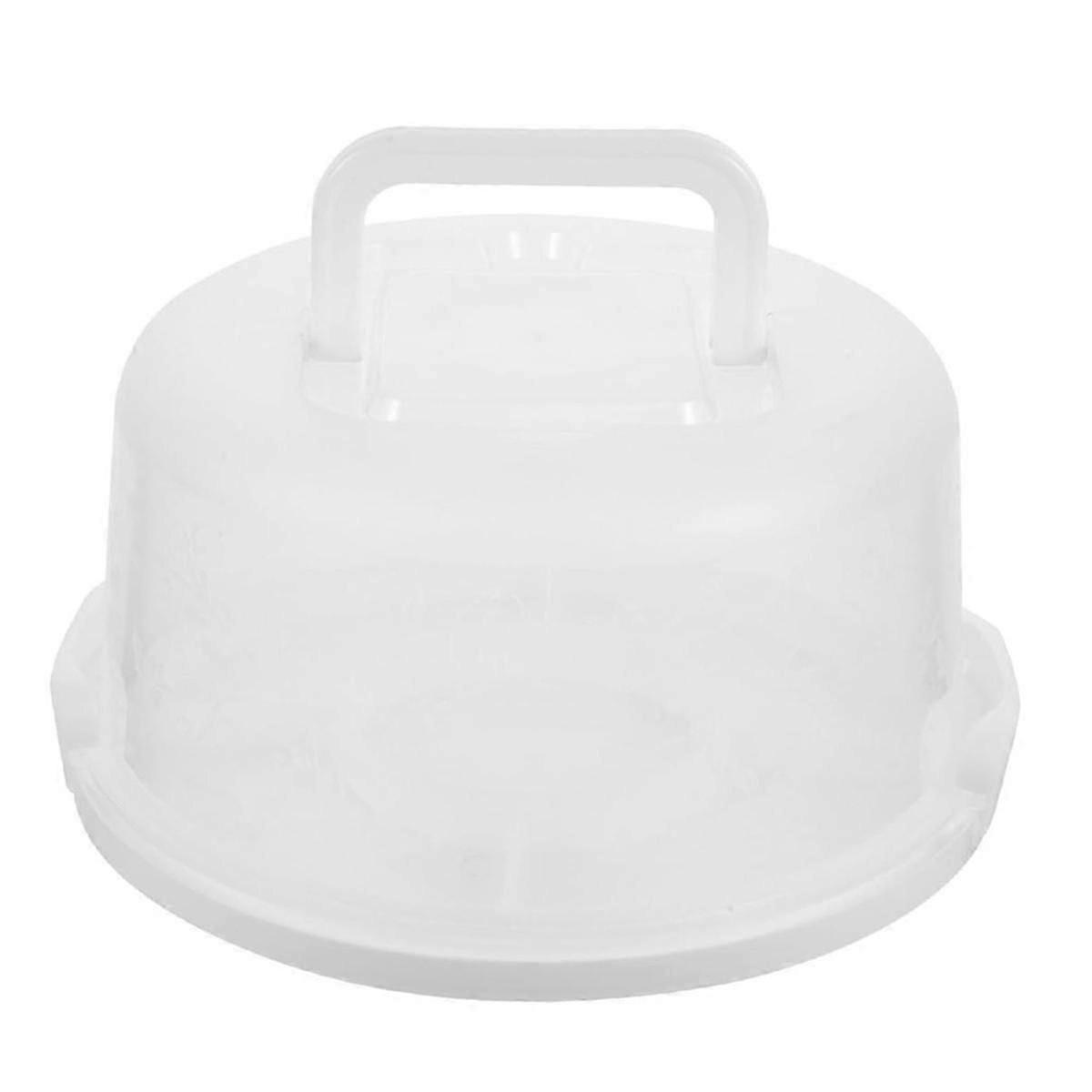 Box Portable Cake Box Muffin Carrier Clear Container with Lid Round Cake Holder Cake Container Brea