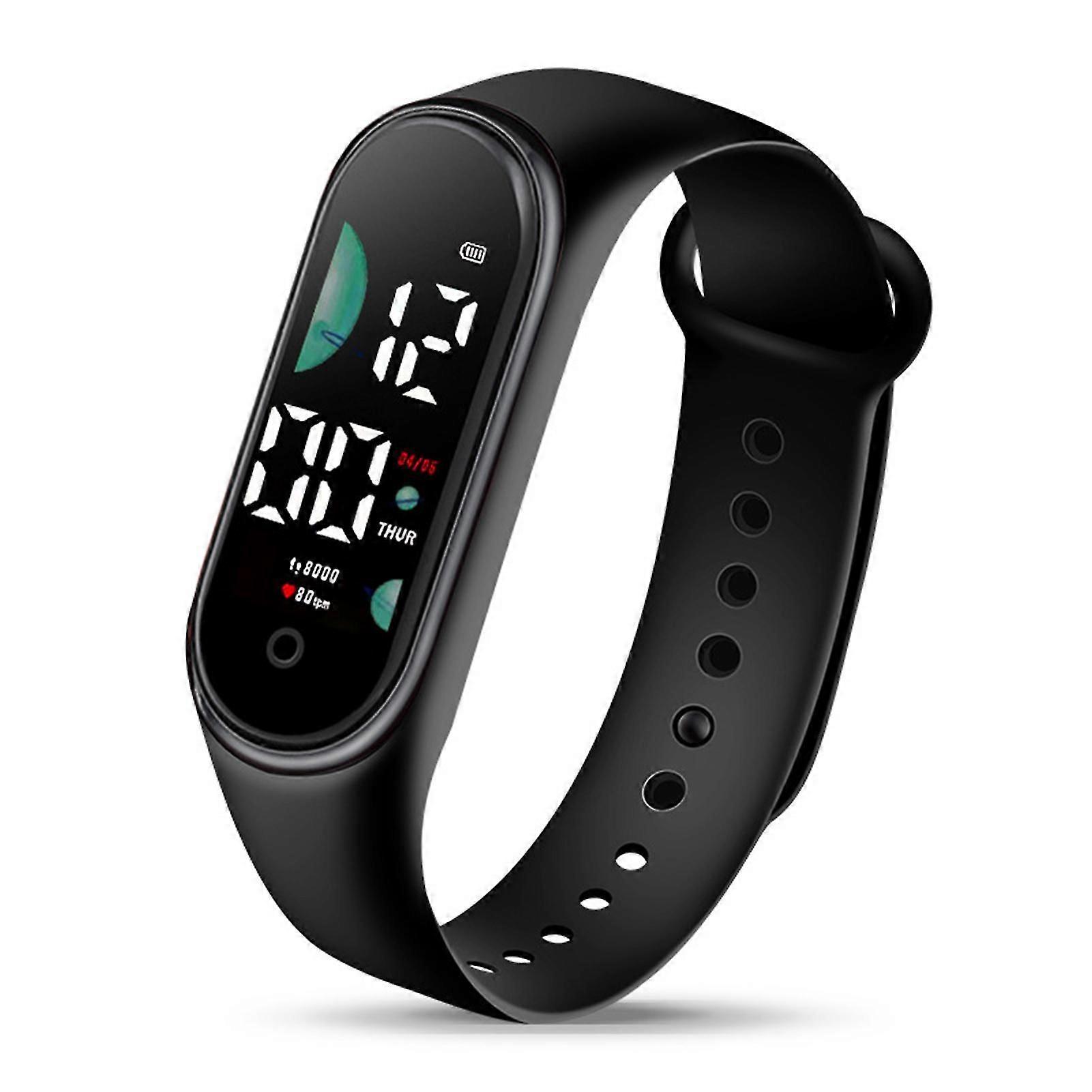 Kids Electronic Watch Sports Waterproof Large Font Screen LED Display Luminous Auto Date Full Calendar Digital Watch