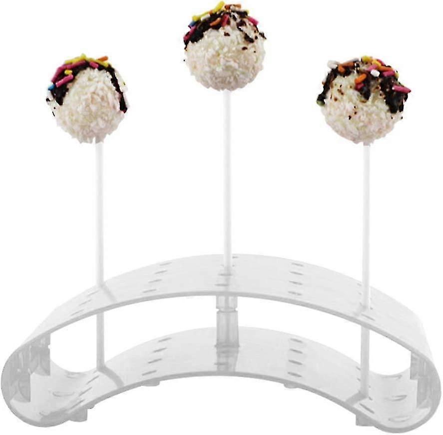 Lollipop Holder For Up To 20 Cakepop, Transparent Display Decoration Server Base Shelf