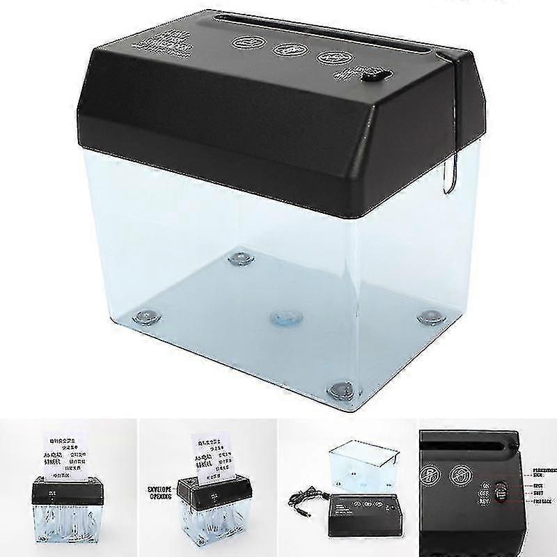 Mini elektrisk shredder A6knuser skæring