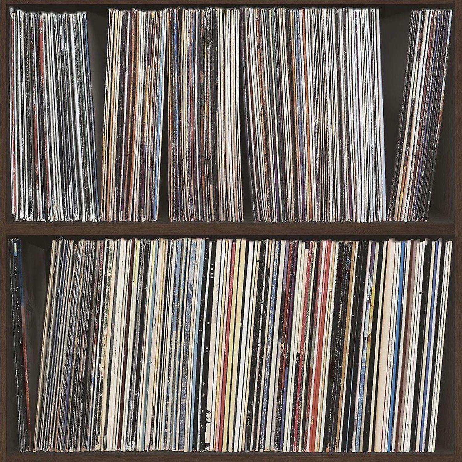 Galerie Grunge LP Shelf Multicolor Wallpaper