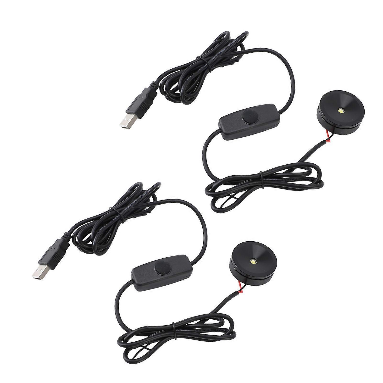 2PCS LEDスポットライトプロフェッショナル5V USB調光可能スモールスポットライトディスプレイケースジュエリーケース玄関キャビネットネイチャーライト