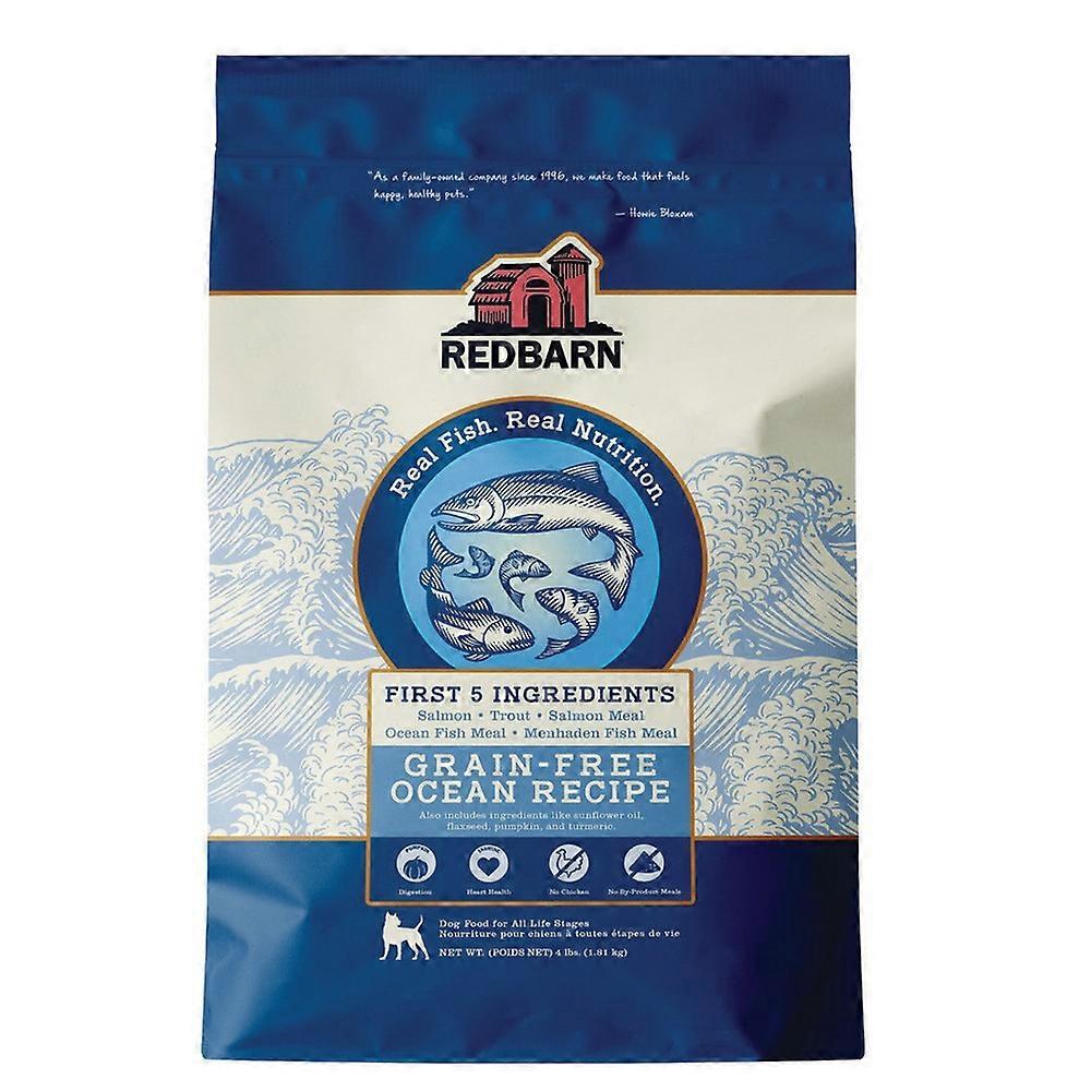 Redbarn Pet Products 无谷物干狗粮，海洋，4 磅