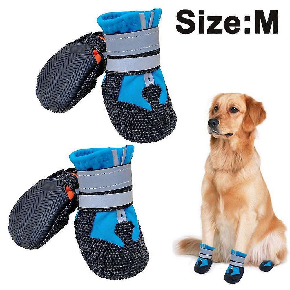 犬用犬用ブーツ滑り止め、屋外用防水犬用ブーツ、頑丈なソールを備えた中型から大型の犬用ドッグシューズ
