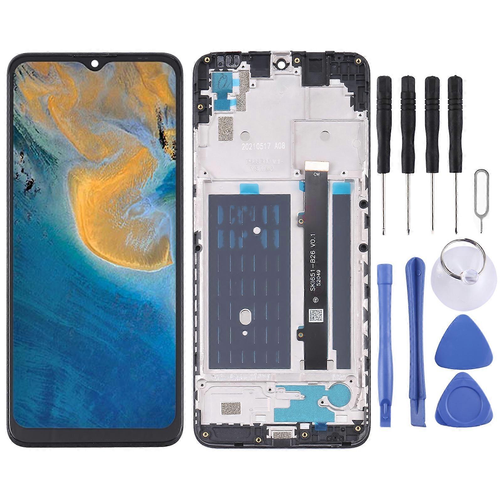 LCD Screen and Digitizer Full Assembly with Frame For ZTE Blade A51